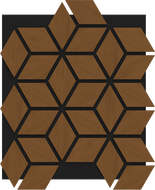 Mexen Lam-B lamelles murales 275 x 30 cm, panneau HDF 4 mm, placage technique, Chêne Sable - S100-275307-3015-001