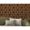 Mexen Lam-B lamelles murales 275 x 30 cm, panneau HDF 4 mm, placage technique, Chêne Sable - S100-275307-3015-001
