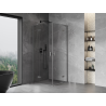 Mexen Mist-H L Duo cabine de douche à deux battants 115 x 115 cm, transparent, canon de fusil - 8A5L-115L-115P-95-00