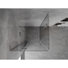 Mexen Mist-H L Duo cabine de douche pivotante 80 x 80 cm, transparent, nickel brossé - 8A5L-080L-080P-97-00