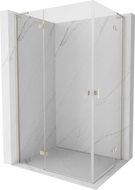 Mexen Mist-H L Duo cabine de douche pivotante gauche 90 x 80 cm, transparent, nickel brossé - 8A5L-090L-080P-97-00
