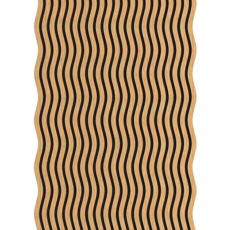 Mexen Lam-SF 01 lames murales acoustiques 280 x 30 cm, feutre 9 mm, placage technique, Chêne Classique - S106-280-01-041
