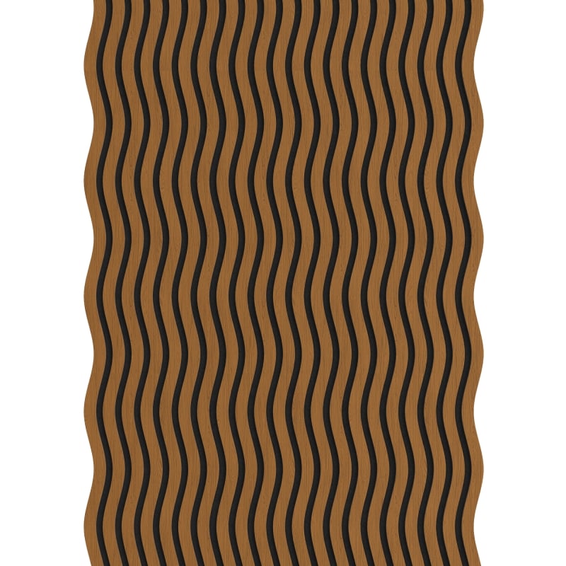Mexen Lam-SF 01 lames murales acoustiques 280 x 30 cm, feutre 9 mm, placage technique, Chêne Naturel - S106-280-01-042