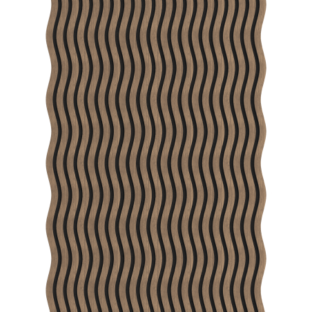 Mexen Lam-SF 01 lamelles murales acoustiques 280 x 30 cm, feutre 9 mm, placage technique, Noyer Foncé - S106-280-01-044