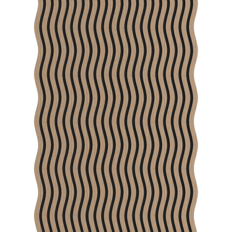 Mexen Lam-SF 01 lamelles murales acoustiques 280 x 30 cm, feutre 9 mm, placage technique, Noix Clair - S106-280-01-047