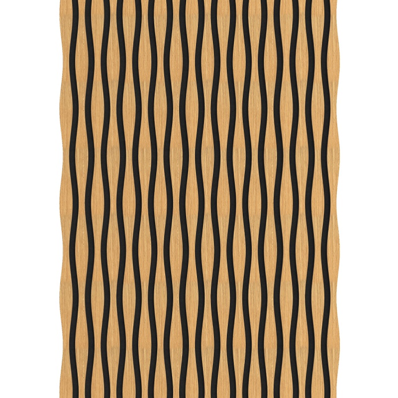 Mexen Lam-SF 01 Lam-SF 26 lames murales acoustiques 280 x 30 cm, feutre 9 mm, placage technique, Chêne Classic