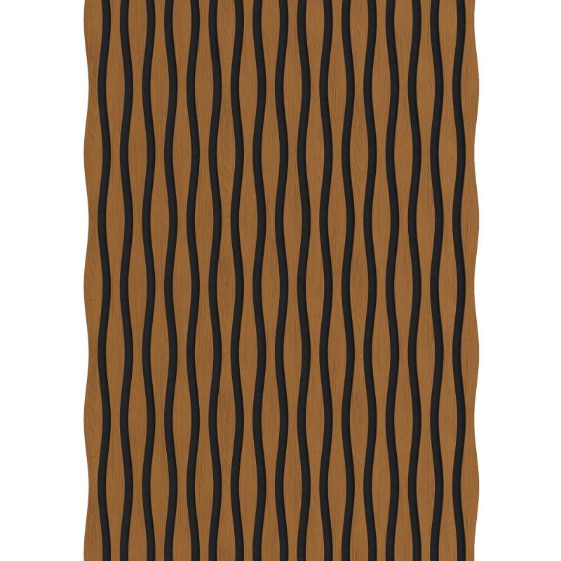 Mexen Lam-SF 01 Lam-SF 26 lamelles murales acoustiques 280 x 30 cm, feutre 9 mm, placage technique, Chêne Naturel