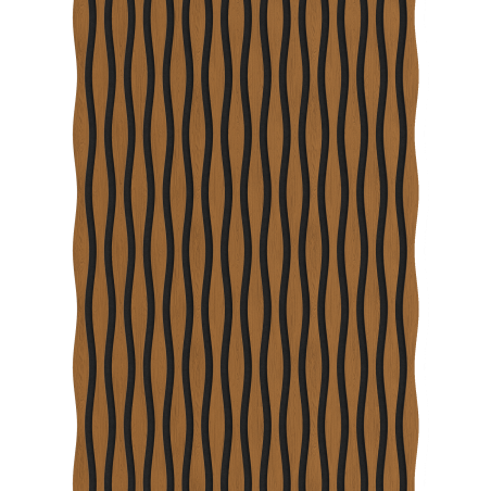 Mexen Lam-SF 01 Lam-SF 26 lamelles murales acoustiques 280 x 30 cm, feutre 9 mm, placage technique, Chêne Naturel