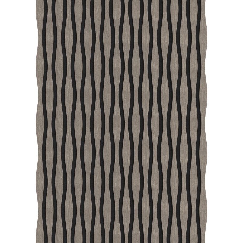 Mexen Lam-SF 01 Lam-SF 26 lamelles murales acoustiques 280 x 30 cm, feutre 9 mm, placage technique, Chêne Gris