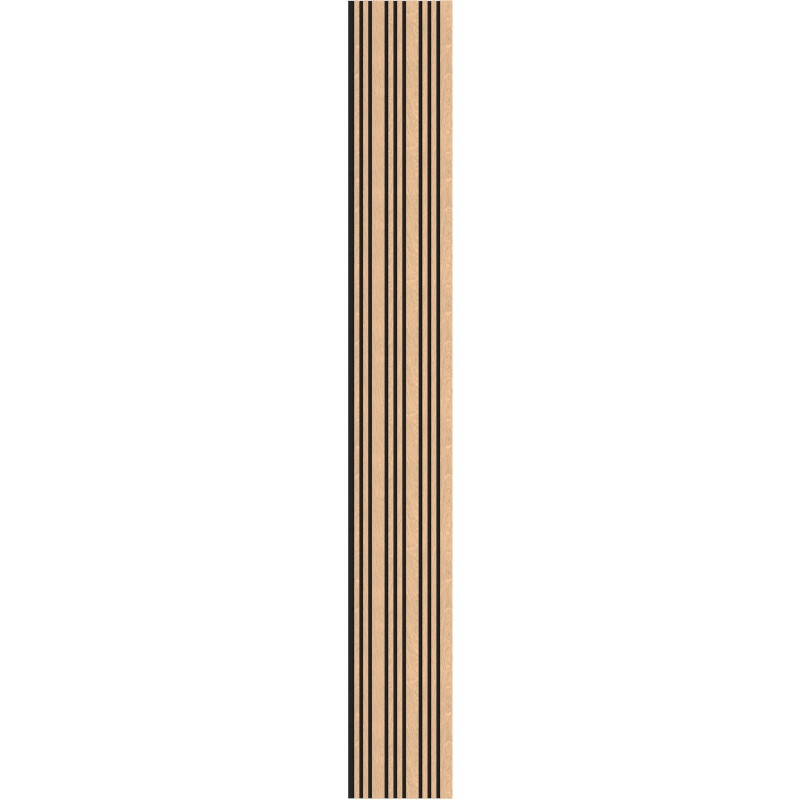 Mexen Lam-F Slim 01 lames murales acoustiques 280 x 36,5 cm, feutre 9 mm, placage technique, Chêne Blanchi - S107-280-01-040