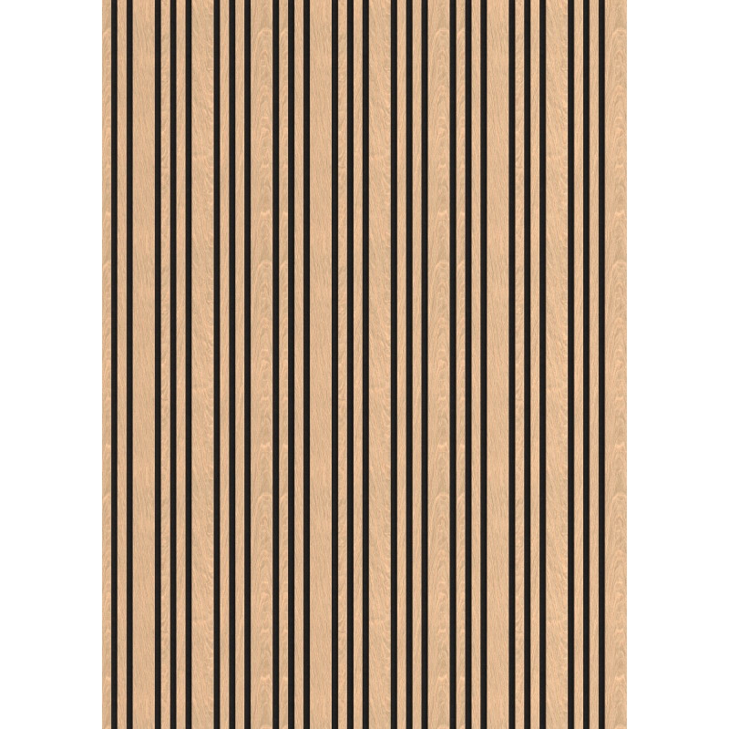Mexen Lam-F Slim 01 lames murales acoustiques 280 x 36,5 cm, feutre 9 mm, placage technique, Chêne Blanchi - S107-280-01-040