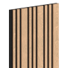 Mexen Lam-F Slim 01 lames murales acoustiques 280 x 36,5 cm, feutre 9 mm, placage technique, Chêne Blanchi - S107-280-01-040