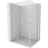 Mexen Mist-H L Duo cabine de douche pivotante gauche 95 x 85 cm, transparent, nickel brossé - 8A5L-095L-085P-97-00