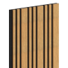 Mexen Lam-F Slim 01 lattes murales acoustiques 280 x 36,5 cm, feutre 9 mm, placage technique, Chêne Classique - S107-280-01-041