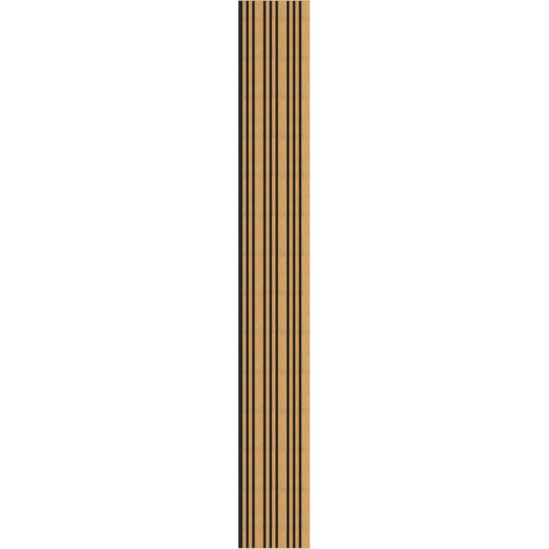 Mexen Lam-F Slim 01 lattes murales acoustiques 280 x 36,5 cm, feutre 9 mm, placage technique, Chêne Classique - S107-280-01-041