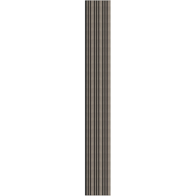 Mexen Lam-F Slim 01 lames murales acoustiques 280 x 36,5 cm, feutre 9 mm, placage technique, Chêne Gris - S107-280-01-043