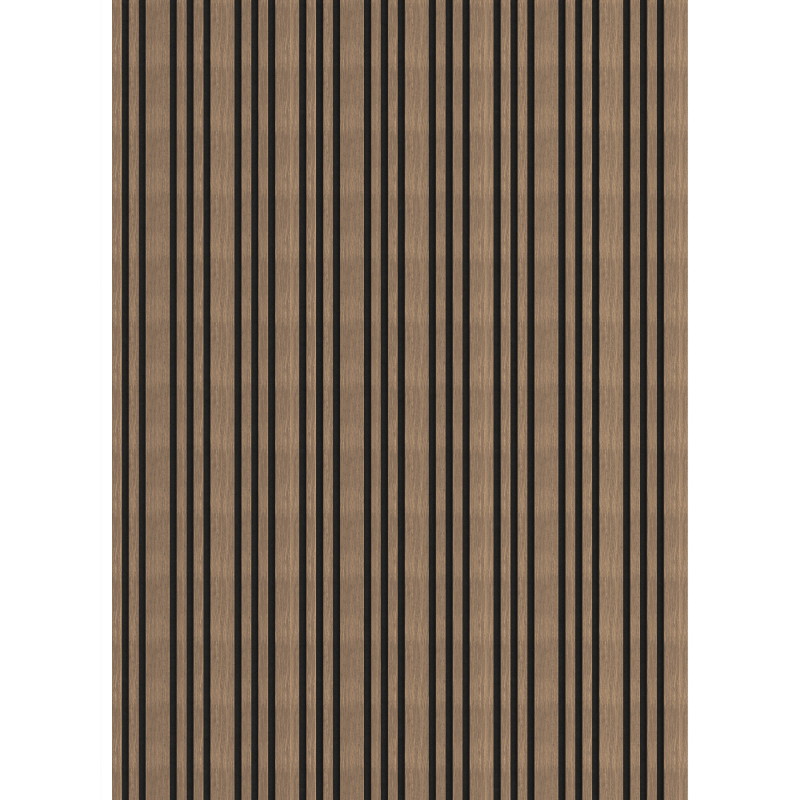 Mexen Lam-F Slim 01 lames murales acoustiques 280 x 36,5 cm, feutre 9 mm, placage technique, Noyer Foncé - S107-280-01-044