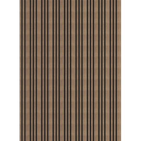 Mexen Lam-F Slim 01 lames murales acoustiques 280 x 36,5 cm, feutre 9 mm, placage technique, Noyer Foncé - S107-280-01-044