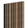 Mexen Lam-F Slim 01 lames murales acoustiques 280 x 36,5 cm, feutre 9 mm, placage technique, Noyer Foncé - S107-280-01-044