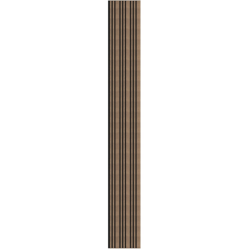 Mexen Lam-F Slim 01 lames murales acoustiques 280 x 36,5 cm, feutre 9 mm, placage technique, Noyer Foncé - S107-280-01-044