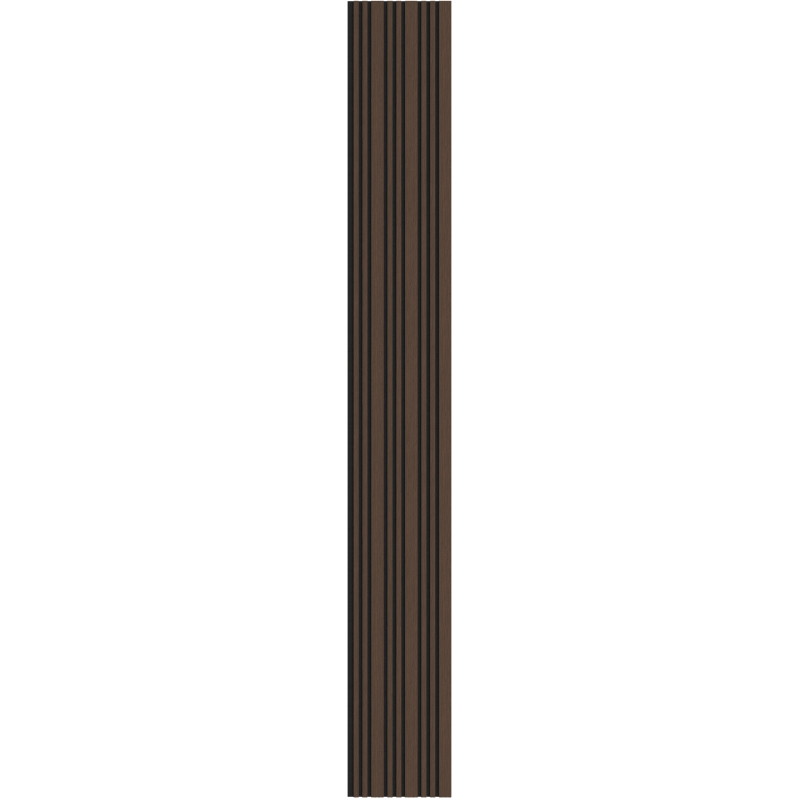 Mexen Lam-F Slim 01 lamelles murales acoustiques 280 x 36,5 cm, feutre 9 mm, placage technique, Chêne Mocca - S107-280-01-045