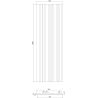 Mexen Lam-F Slim 01 lamelles murales acoustiques 280 x 36,5 cm, feutre 9 mm, placage technique, Chêne Mocca - S107-280-01-045