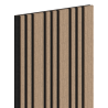Mexen Lam-F Slim 01 lattes murales acoustiques 280 x 36,5 cm, feutre 9 mm, placage technique, Noyer Clair - S107-280-01-047