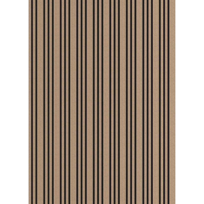 Mexen Lam-F Slim 01 lattes murales acoustiques 280 x 36,5 cm, feutre 9 mm, placage technique, Noyer Clair - S107-280-01-047