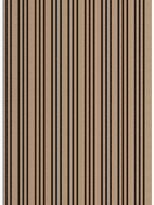 Mexen Lam-F Slim 01 lattes murales acoustiques 280 x 36,5 cm, feutre 9 mm, placage technique, Noyer Clair - S107-280-01-047
