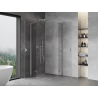 Mexen Mist-H L Cabine de douche pivotante Duo 90 x 90 cm, transparente, nickel brossé - 8A5L-090L-090P-97-00