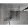 Mexen Mist-H L Cabine de douche pivotante Duo 90 x 90 cm, transparente, nickel brossé - 8A5L-090L-090P-97-00