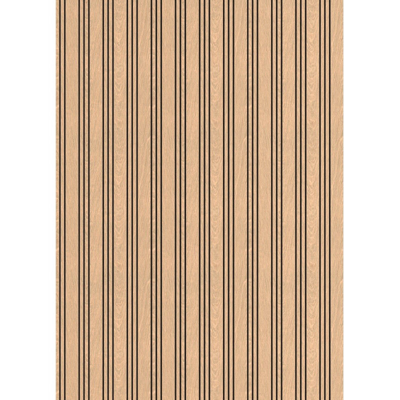 Mexen Lam-F Nano 01 lamelles murales acoustiques 280 x 32,4 cm, feutre 9 mm, placage technique, Chêne blanchi - S108-280-01-040