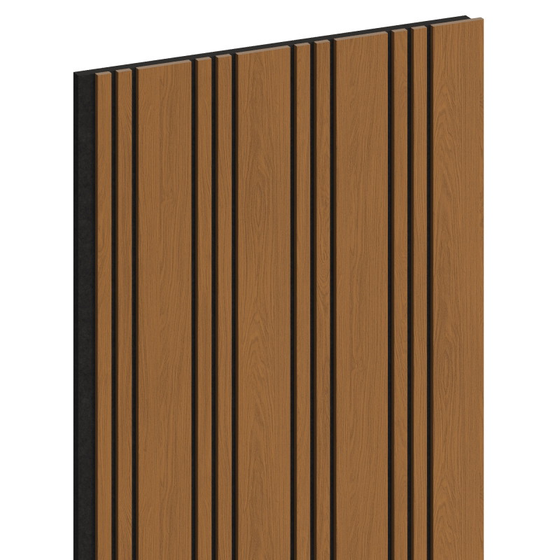 Mexen Lam-F Nano 01 panneaux muraux acoustiques 280 x 32,4 cm, feutre 9 mm, placage technique, Chêne Naturel - S108-280-01-042