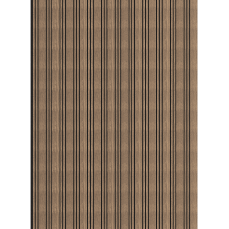 Mexen Lam-F Nano 01 lames murales acoustiques 280 x 32,4 cm, feutre 9 mm, placage technique, Noyer Foncé - S108-280-01-044