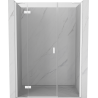 Mexen Mist-H porte de douche pivotante gauche 125 cm, transparente, blanche - 8A5-125-001-20-00-L