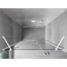 Mexen Mist-H porte de douche pivotante gauche 140 cm, transparent, blanc - 8A5-140-001-20-00-L