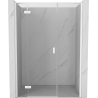 Mexen Mist-H porte de douche pivotante gauche 150 cm, transparente, blanche - 8A5-150-001-20-00-L