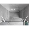 Mexen Mist-H porte de douche pivotante droite 135 cm, transparente, blanche - 8A5-135-001-20-00-P