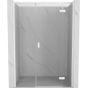 Mexen Mist-H porte de douche pivotante droite 150 cm, transparent, blanc - 8A5-150-001-20-00-P