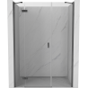 Mexen Mist-H porte de douche pivotante gauche 150 cm, transparente, gris canon brossé - 8A5-150-001-66-00-L