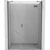 Mexen Mist-H porte de douche pivotante droite 150 cm, transparente, gris canon brossé - 8A5-150-001-66-00-P