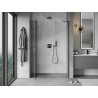 Mexen Mist-H porte de douche pivotante gauche 130 cm, transparent, métal gun - 8A5-130-001-95-00-L