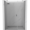 Mexen Mist-H porte de douche pivotante gauche 135 cm, transparent, métal canon - 8A5-135-001-95-00-L