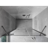 Mexen Mist-H porte de douche pivotante gauche 140 cm, transparent, métal canon - 8A5-140-001-95-00-L