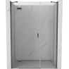 Mexen Mist-H porte de douche pivotante gauche 150 cm, transparent, métal canon - 8A5-150-001-95-00-L