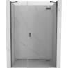 Mexen Mist-H porte de douche pivotante droite 120 cm, transparente, métal gun - 8A5-120-001-95-00-P