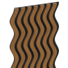 Mexen Lam-SF 02 lames murales acoustiques 280 x 30 cm, feutre 9 mm, placage technique, Chêne Naturel - S106-280-02-042