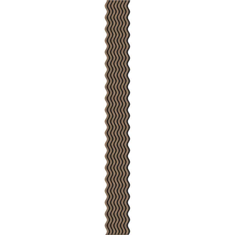 Mexen Lam-SF 02 lames murales acoustiques 280 x 30 cm, feutre 9 mm, placage technique, Noyer Foncé - S106-280-02-044