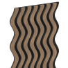 Mexen Lam-SF 02 lames murales acoustiques 280 x 30 cm, feutre 9 mm, placage technique, Noyer Foncé - S106-280-02-044