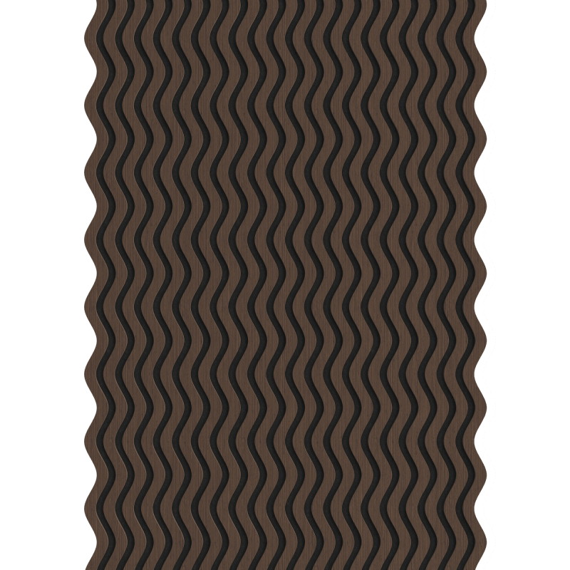 Mexen Lam-SF 02 lames murales acoustiques 280 x 30 cm, feutre 9 mm, placage technique, Chêne Mocca - S106-280-02-045